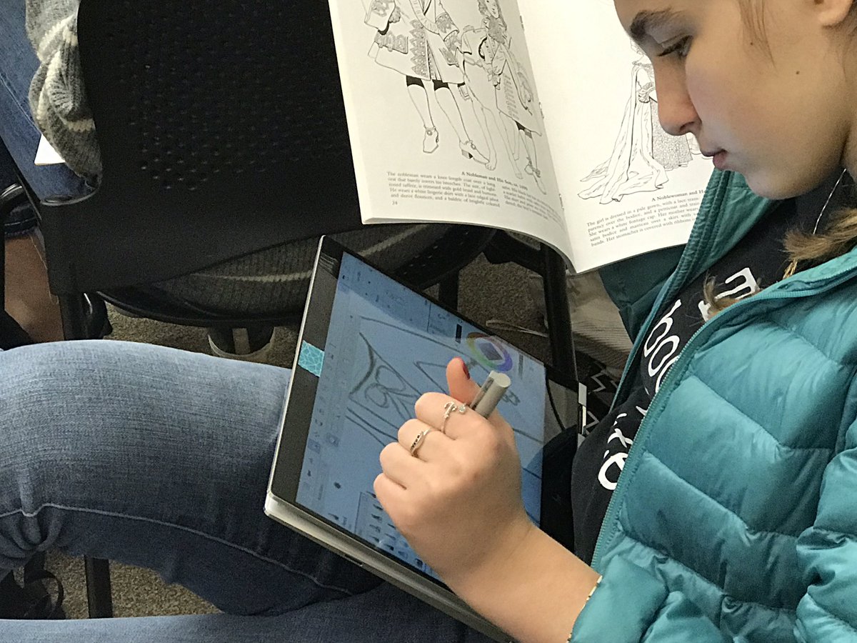 PolyHolmgren's tweet image. Students in Theatre/English design costumes and sets for Tartuffe. #PolySolves