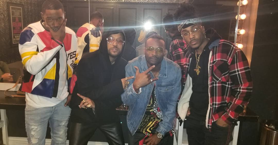 JCarterLA's tweet photo. #YoungLegendsNight | @TheKevinMcCall x @RoJamesXIX x @JCarterLA x #KesKross MAGIC VIBES 🔮 // #KevinMCall #RoJames #JCarter #KesKross
•
•
#ThaJTeam #CartierCarter #UpperEchelon #LAX #JCarterLA #RIPCliff #Music #RnB #2019 #Entertainment #Hollywood #Hollyhood #New #VIP https://t.co/R03L6Df51w