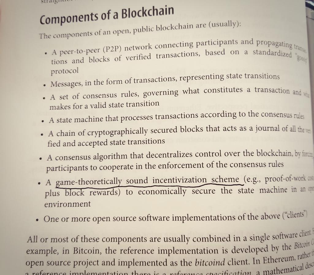 hmichellerose's tweet image. New favorite phrase,  &quot;game-theoretically sound incentivization scheme&quot;. 

This should be a goal for all systems, not just #blockchains! 
#MasteringEthereum