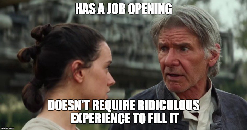 afpgusa's tweet photo. Like Han Solo, AFPG does not require several years of experience. We are always looking for hard working individuals who want a new career with a company that promotes strong values. Apply now! https://t.co/vF1FXS4H1n https://t.co/I4X37hW5ah