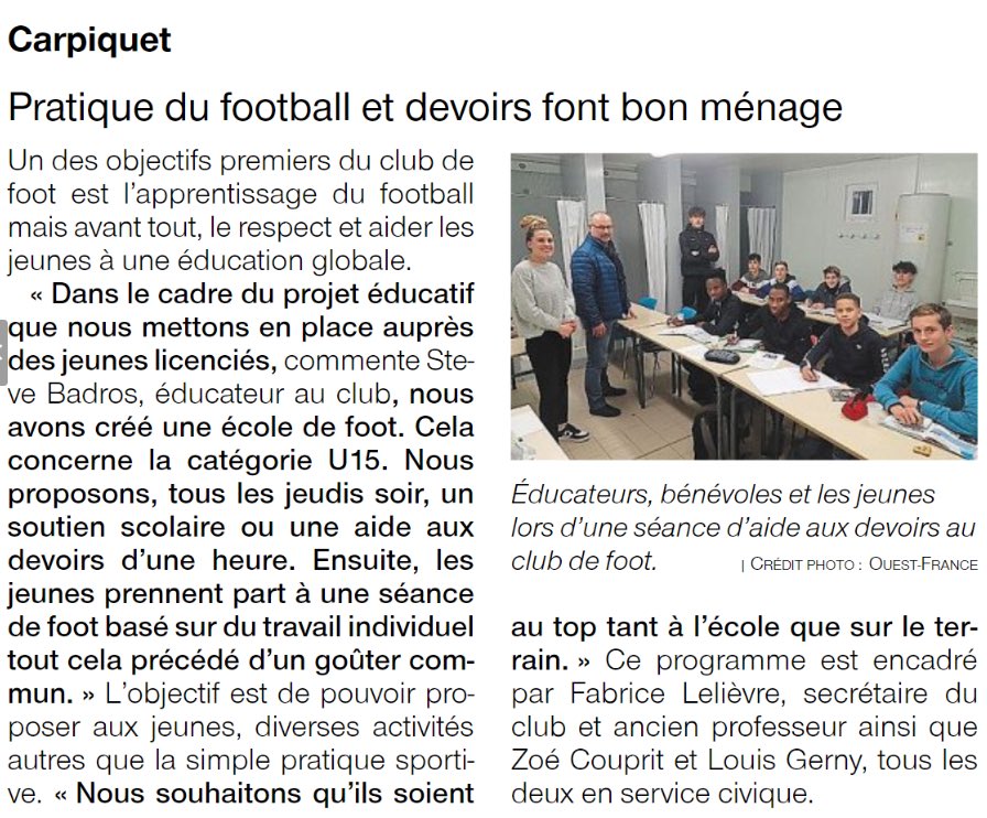 ES Carpiquet Football tweet media