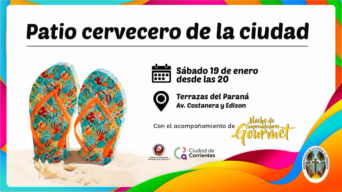 DesarrollarNEA's tweet photo. #Emprendedores de #NocheGourmet estarán este sábado en el #PatioCervecero de la Ciudad! Acercate a probar sabores locales! https://t.co/Aa4eRfqdfu
