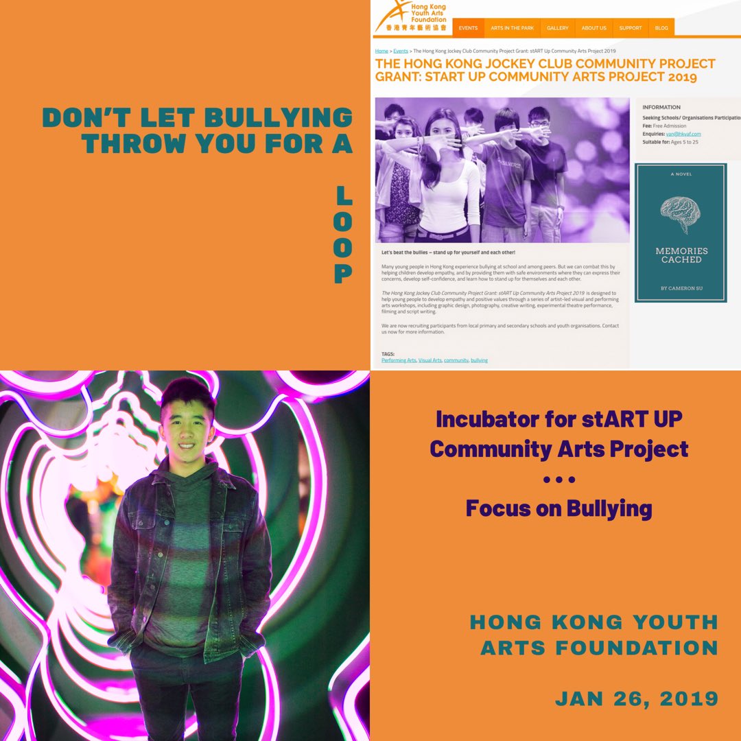 memoriescached's tweet photo. ◘ On Jan 26, 2019, I will address bullying at the Hong Kong Youth Arts Foundation's Incubator for the stART UP Community Arts Project 2019 (focus on anti-bullying). My task is to inspire HKYAF artists to create art based upon the subject of bullying.

https://t.co/JNmPN4xF9B https://t.co/TOZowoj5fQ