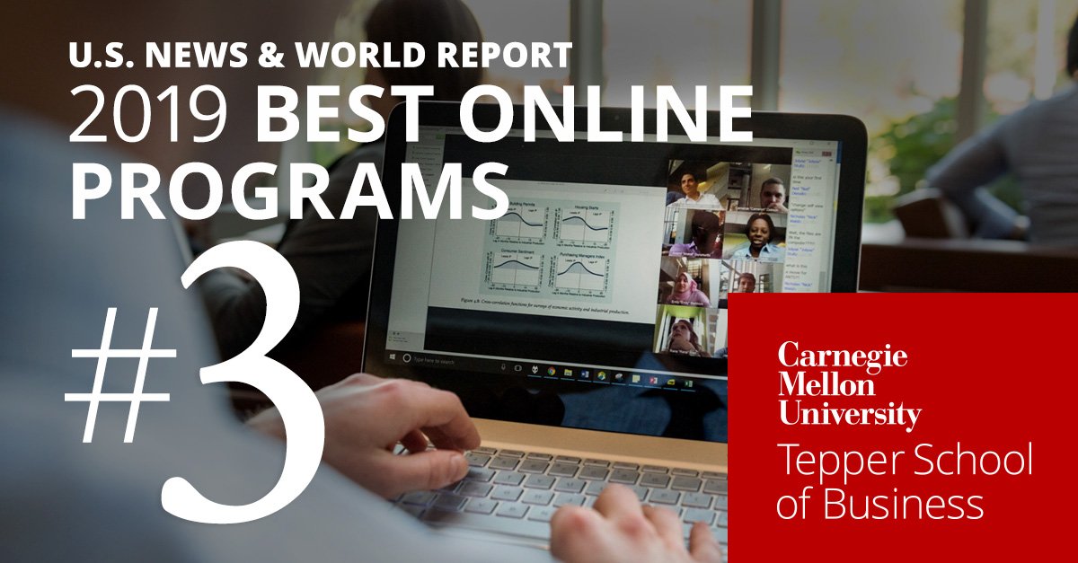 teppercmu's tweet image. #Boundless! The Tepper School’s Online MBA program is ranked #3 in the world by @usnews. #BestOnlinePrograms #BestMBA #TepperMBA
