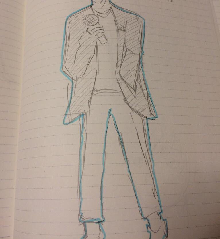 大学生の時のイラスト。まだまだ画力が足りないなとたまに落ち込むけど、これみると元気でる..?頑張ろう?
(顔はあまりにも酷すぎるのでカットしました) 