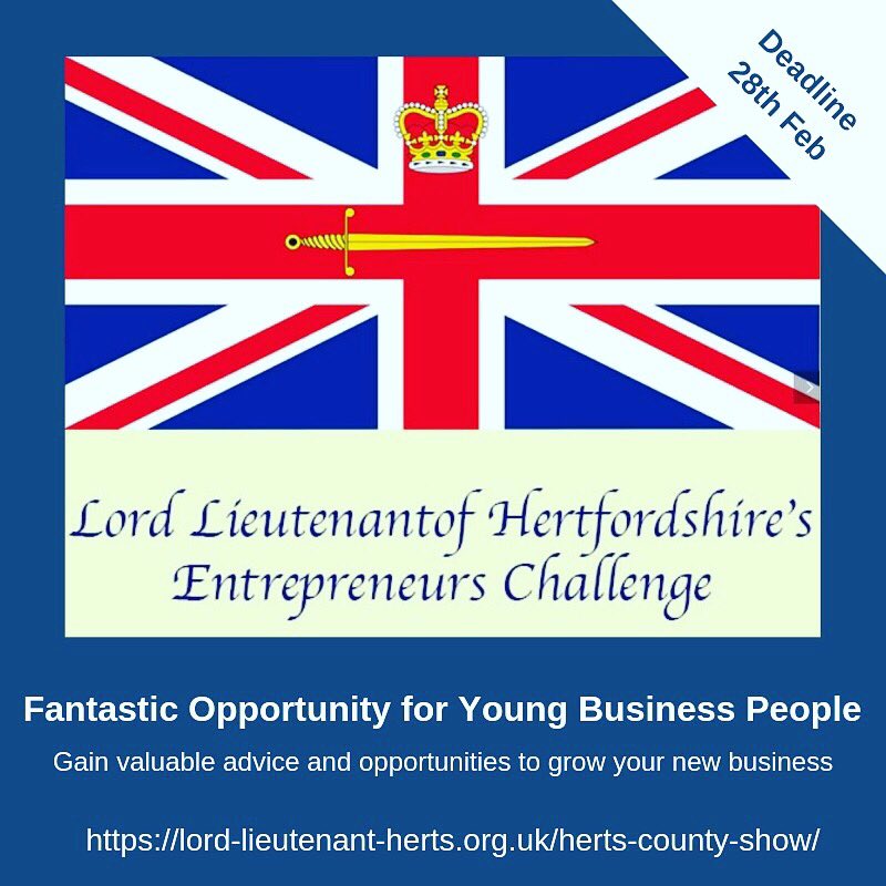 OakExtra's tweet image. Don’t miss out on this amazing opportunity to gain invaluable support with your new business from @hertscountyshow &amp;amp; @hertslieutenant