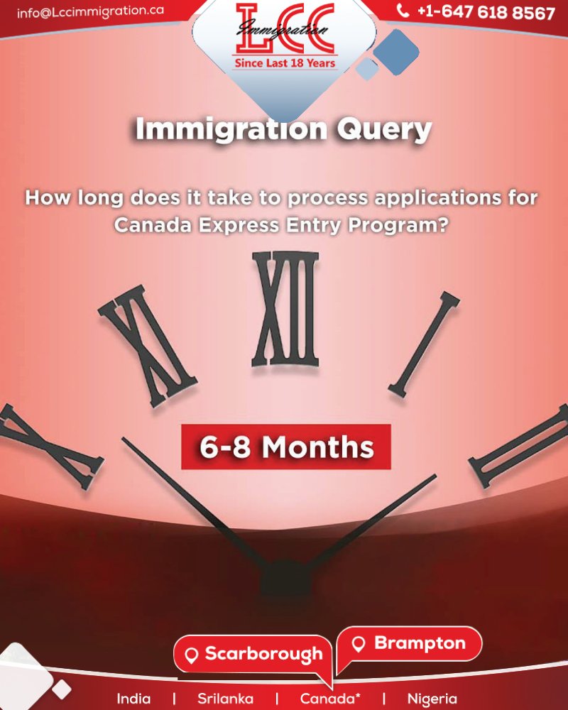 lccimmigration's tweet image. It takes only 6-8 months to process applications via Canada Express Entry Program! Isn&apos;t that amazing? So hurry up and apply NOW! bit.ly/2AM50kS
#CanadaExpressEntryProgram #LCCImmigration