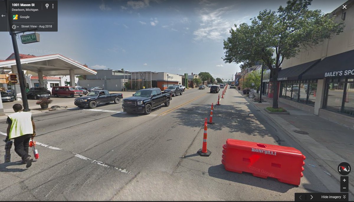 JUArchivist's tweet photo. Wishing @cityofdearborn a very happy 90th #birthday today!!!! The view's only changed a little bit. #IsThereCake?
Michigan Avenue Looking East from Mason Street, Dearborn, circa 1898. Image from Google maps. @DearbornHMuseum @thehenryford #BensonFordRC https://t.co/zeD5wTBiLi https://t.co/Y3wzemHhU1