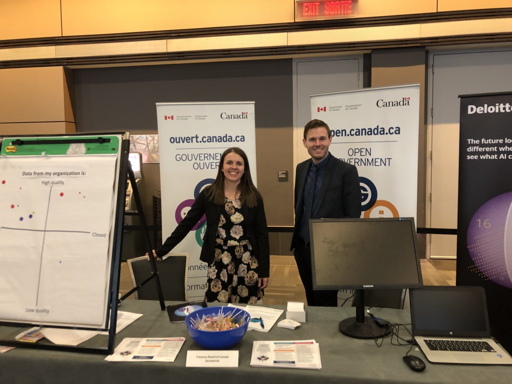 natalia_amy_'s tweet image. At #3GCDC with @LucBeal90 - come say hi 👋 and we’ll tell you about how #OpenGovCan is working to improve #opendata