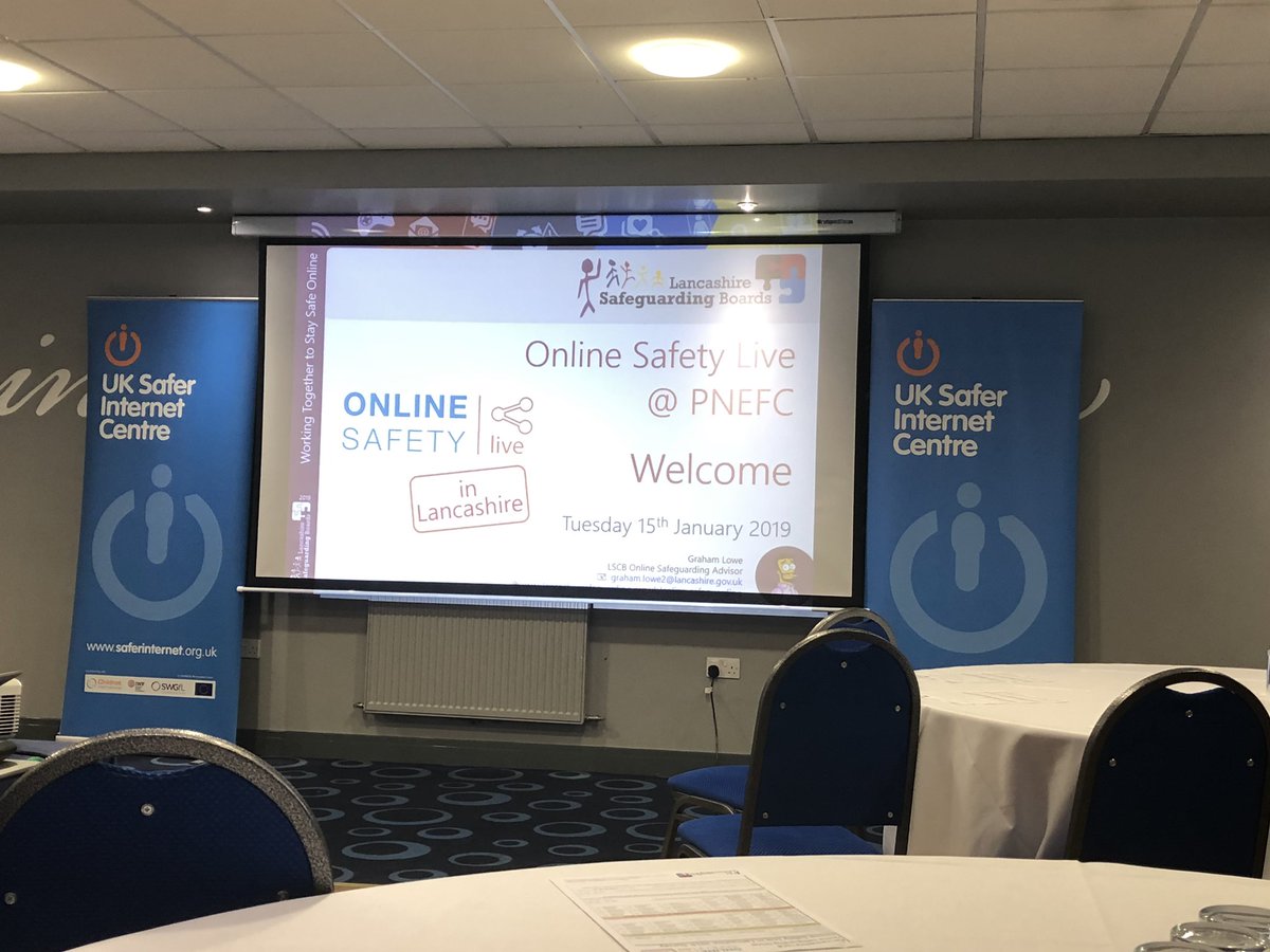 All set for this years #OnlineSafetyLive <a href="/pnefc/">Preston North End FC</a> Invincibles Lounge
