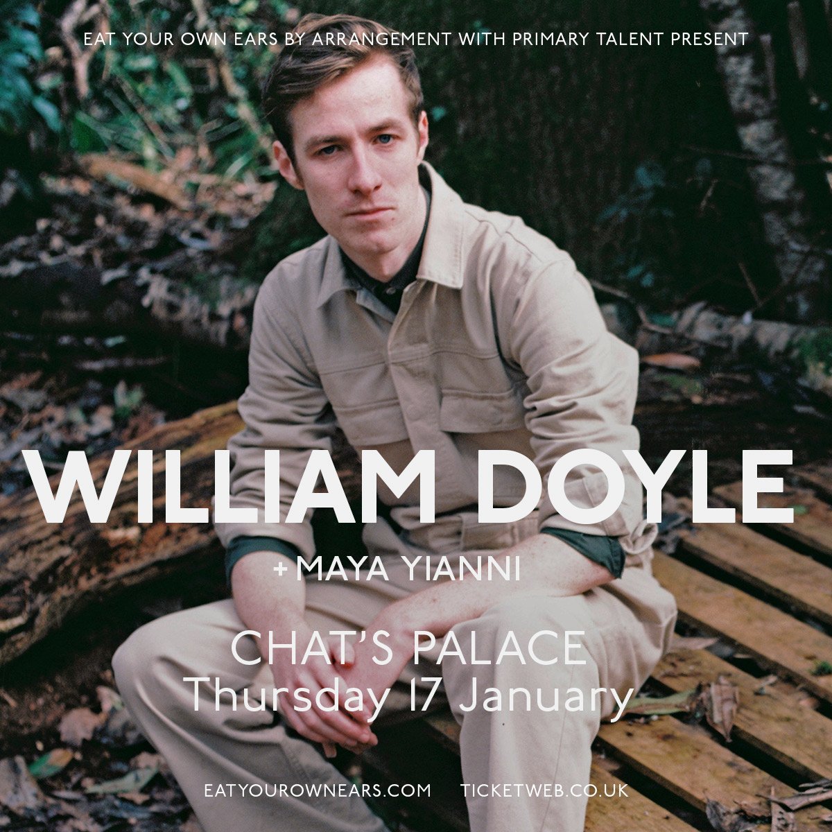 .<a href="/mayayianni/">Maya Yianni</a> joins @_williamdoyle as support at <a href="/chatspalace/">Chats Palace</a> this Thursday. Limited tickets available here: bit.ly/2KsyH1e