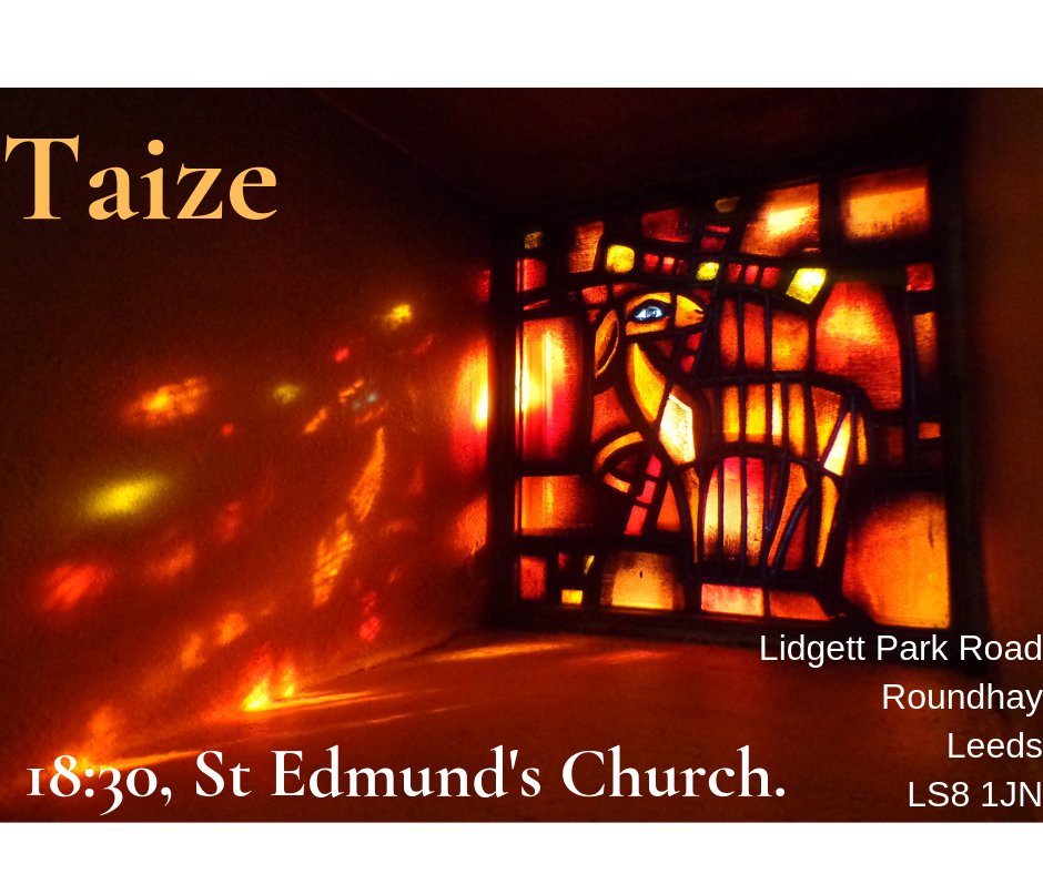 You're very welcome to join this growing congregation for our monthly Taize service tonight at 18:30

#Taize
