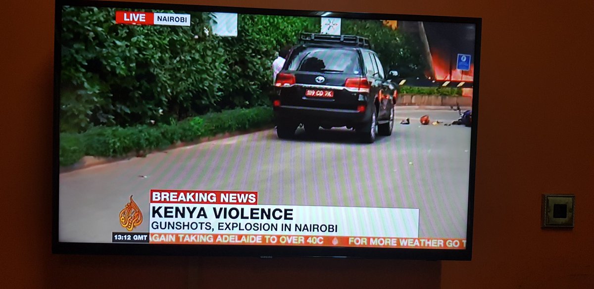 lynnsheri's tweet photo. #SomeoneTellAlJazeera, @AJENews it's not Kenya, it's 14Riverside. Please report responsibly 😡😡😡 #Dusit #Riverside #RiversideAttack #RiversideShooting https://t.co/kisCVTbukO
