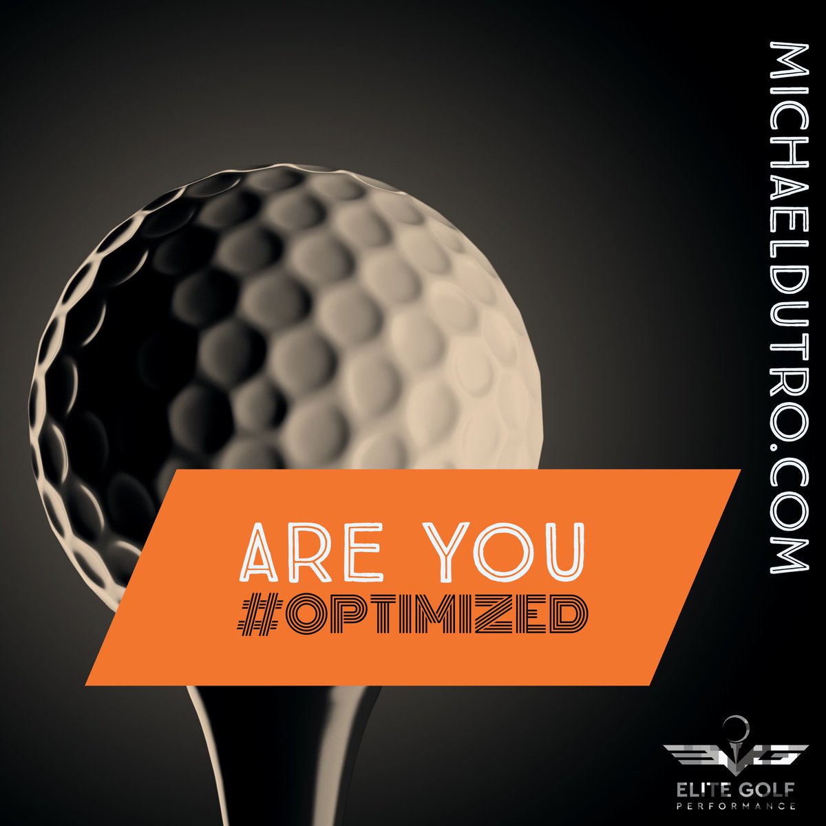 No more excuses, the time is now. You either are, or you’re not. #KNOWyourbest #areyouoptimized #elitegolfperformance #thewanderinglearner michaeldutro.com #golf #golfinstruction #trackman #michigangolf #said #pga #certified