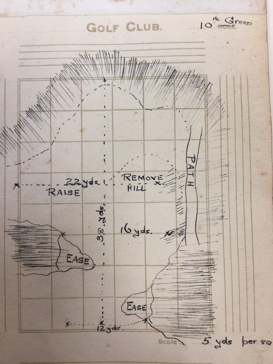 Amazing history found <a href="/CastlerockGC/">Castlerock Golf Club</a>.. Original drawings from Mr Harry Colt from 1929 of the redesigned course... now firmly put in the safe to protect this history, simply stunning to see... #linksgolf #nimadeforgolf #causewaycoast #therock