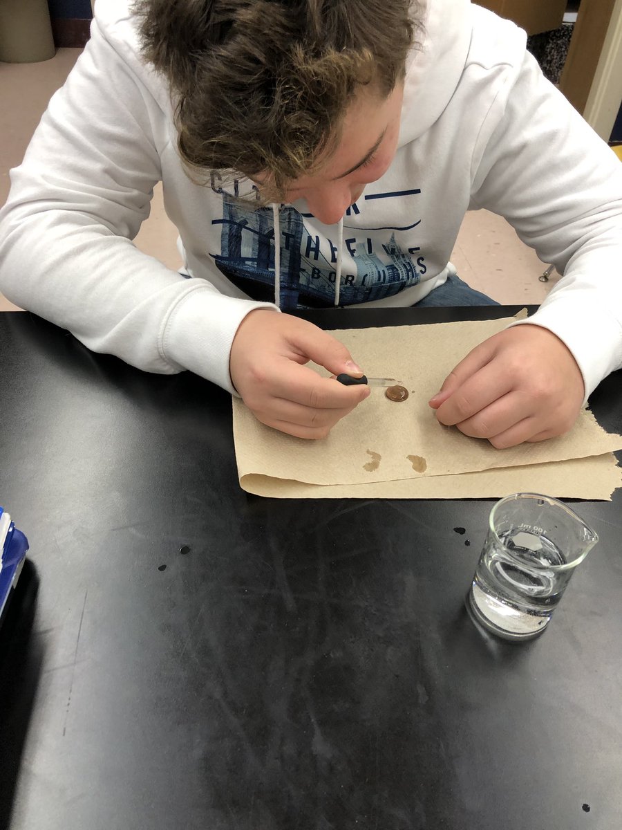 MsAbrahamChip's tweet photo. Science has begun! Penny Lab https://t.co/j7Z7ujOGH0