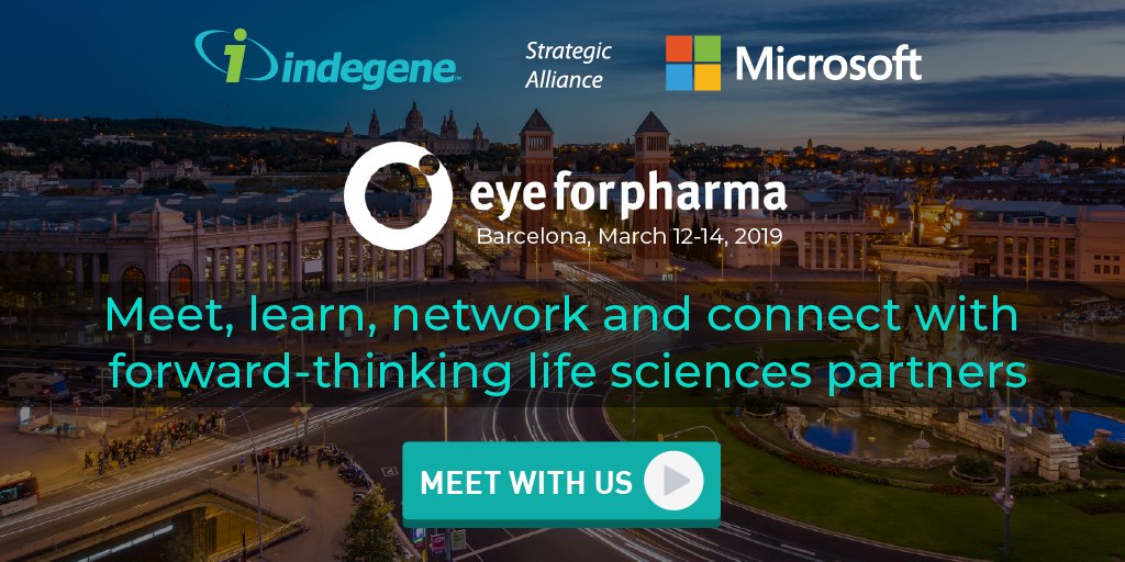 Exeevo_com's tweet image. Join us at @eyeforpharma Barcelona 2019 to learn about how we leverage our alliance with @Microsoft to empower sales, MSLs, KAMs, and operations and transform #customerengagement for #lifesciences through intelligence omnipresence.indegene.com/eyeforpharma-2… #efpbarca