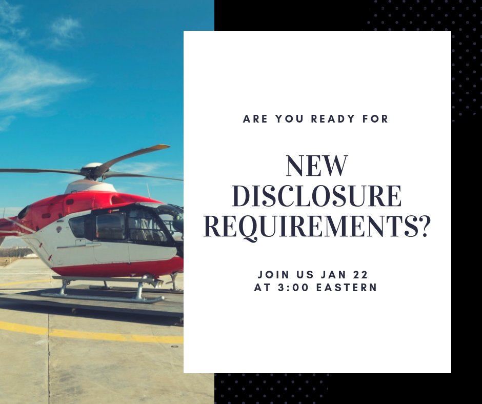 Find out what's coming next for air #ambulance services! Join us next Tuesday, January 22 at 3:00 Eastern for our #webinar- Navigating the New Air Ambulance Regulations. #pwwemslaw pwwmedia.com/store/webinars…