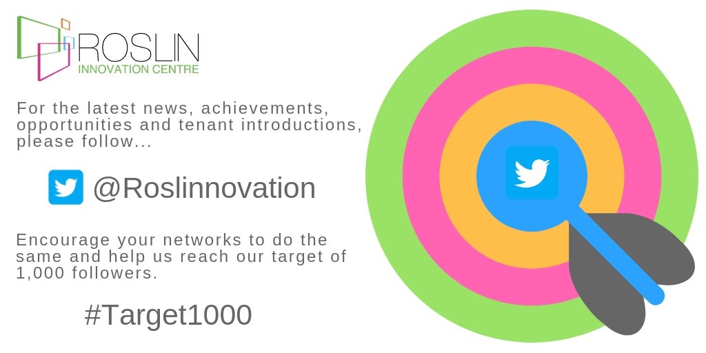 🎯 Please help us reach #Target1000. Encourage your networks to follow <a href="/Roslinnovation/">Roslin Innovation Centre</a> for the latest #news, achievements, opportunities and tenant introductions. Please #RT. #collaboration #innovation #animalhealth #lifesciences #onehealth #business