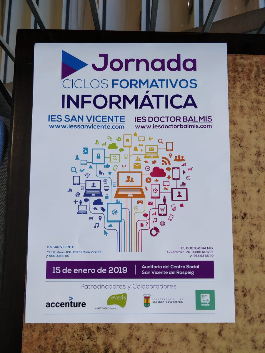 DoloresVillator's tweet photo. Accenture participando en la Jornada Ciclos Formativos Informática en Alicante
#accenturespain #accenturealicante #fp #futureisSTEM
@AccentureTech @AccentureSpain https://t.co/FMqP9Qu7cX