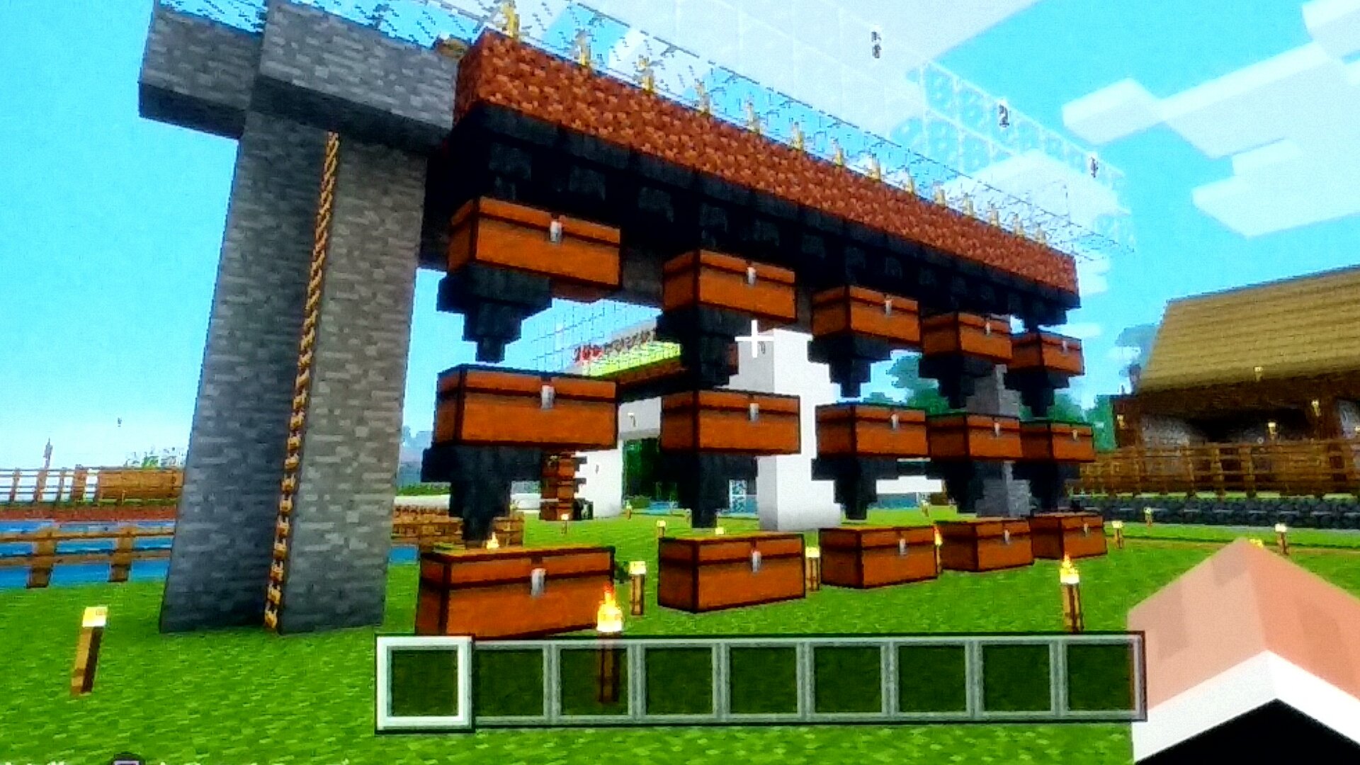 セドナ Ps4版マイクラpart39 今回は カボチャ自動収穫機を作ったよ 画像2枚目 カボチャ 収穫機の奥にはサトウキビ自動収穫機 更に奥には昆布自動収穫機も そして画面左上にも何かあるぞ それは次回に マイクラ T Co Jdcvleyic6 Twitter