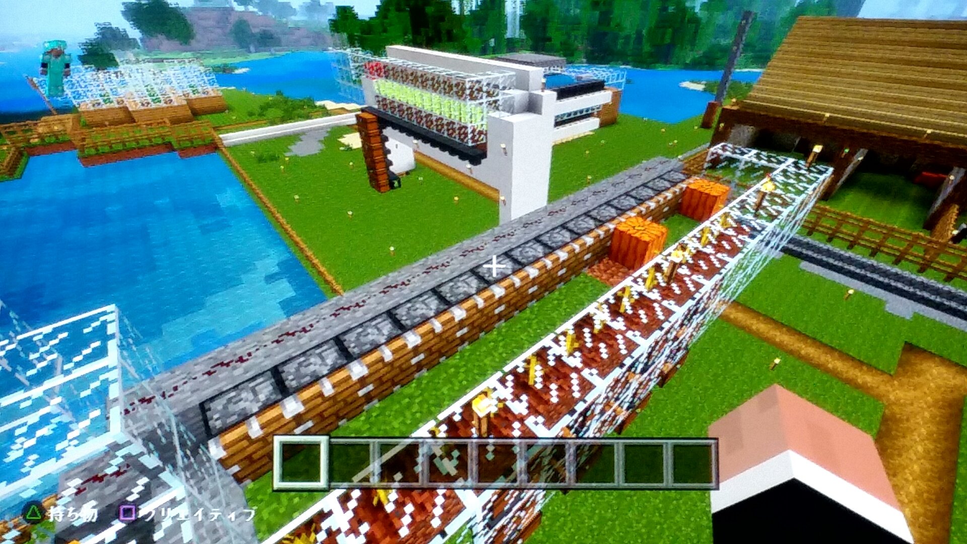 セドナ Ps4版マイクラpart39 今回は カボチャ自動収穫機を作ったよ 画像2枚目 カボチャ 収穫機の奥にはサトウキビ自動収穫機 更に奥には昆布自動収穫機も そして画面左上にも何かあるぞ それは次回に マイクラ T Co Jdcvleyic6 Twitter