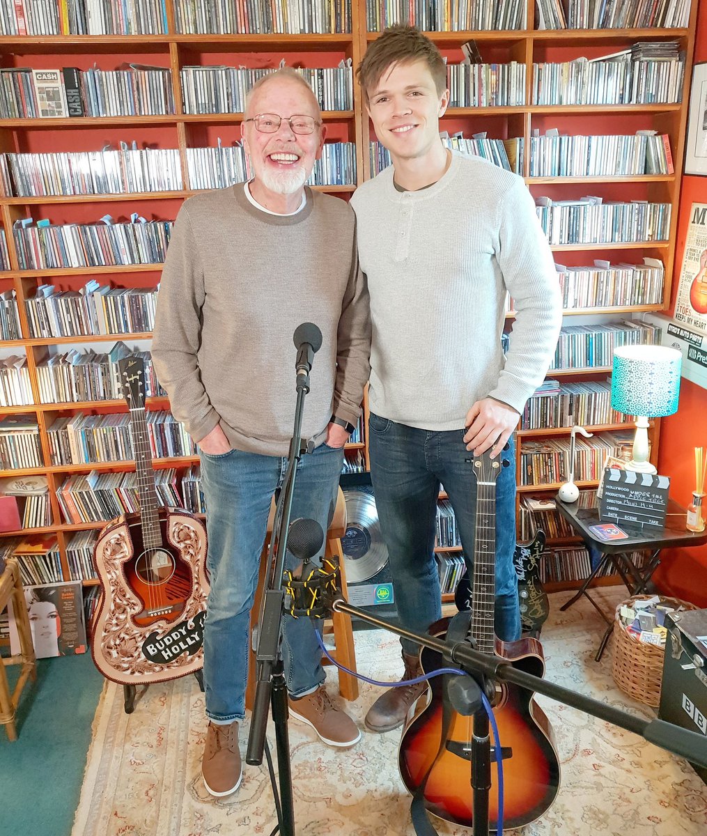 DanOlsenMusic's tweet image. With @BBCRadio2 legend @WhisperingBob who just had me performing the #UnderTheAppleTree session for @WhisperingBobTV. The video will be out soon!
