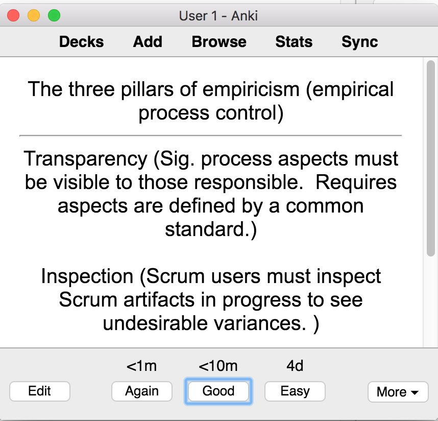 LMachaffie's tweet photo. Anki is a simple Spaced Repetition System you can use to accelerate your learning. (Basically, smart flash cards.) I used them to learn Japanese, and now I'm using them for Agile! #SRS #Anki #LearningTools https://t.co/d5J26nfEVx
