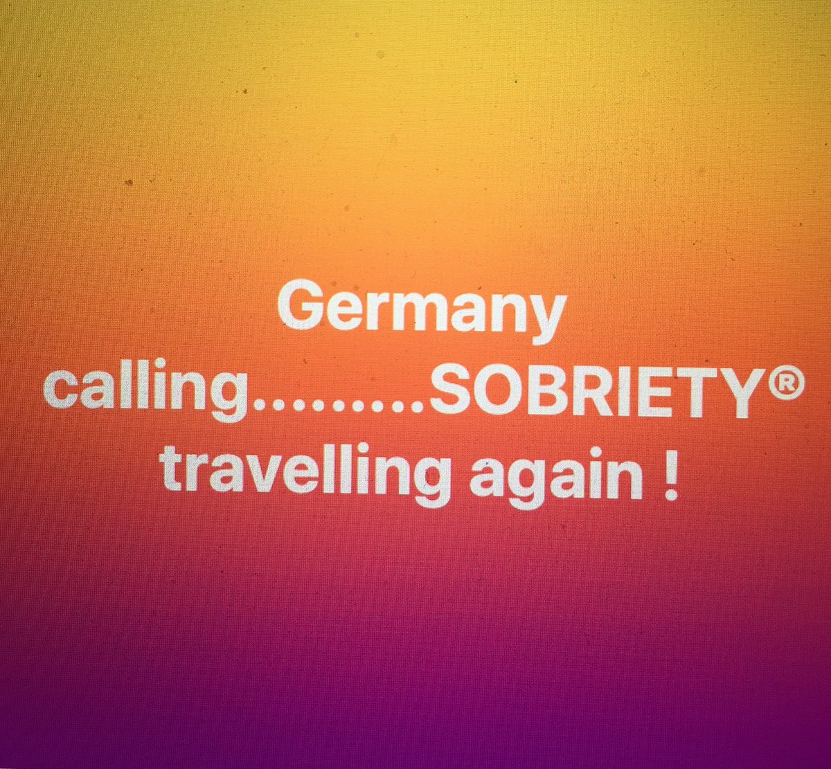 #Germany #sober #sobriety #sugarfree #alcoholfree #ladies #europe #drink the word is spreading!