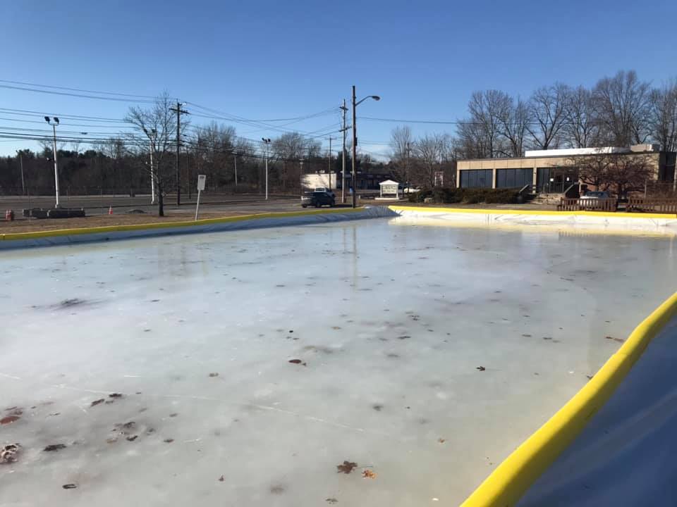 BillericaRec's tweet photo. We are excited to announce that Mother Nature has finally cooperated and our ice rink is officially open for skating! It is located on our field at 248 Boston Road. Skate hours are dawn to dusk. We hope to see you on the ice soon!! #FunInBillerica https://t.co/RE1JwcI4kd
