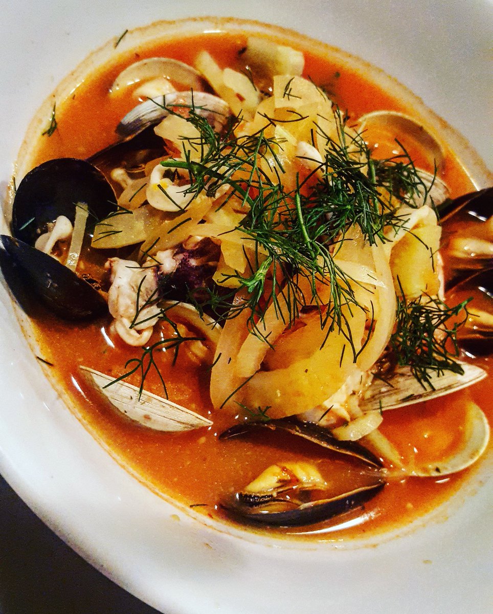 LoboFellsPoint's tweet photo. New Menu Item 🚨
Daily Seafood Pot; Bouillabaisse 👌
Shrimp, mussel, clam, calamari in a fennel, onion, citrus broth #yum
.
.
.
#bouillabaisse #seafood #seafoodpot #shrimp #mussels #calamari #eat #snacks #dinner #food #foodie #feedfeed #nom #bonappetit #eater #zagat #tasty #cooks https://t.co/evwPRSndaD