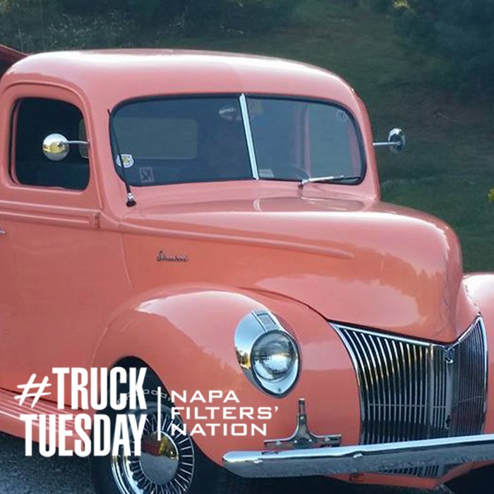 Thanks for sharing your 1941 Ford truck David Branscome Jones. A bit of an unusual color we might say. What do you think #NAPAFiltersNation?