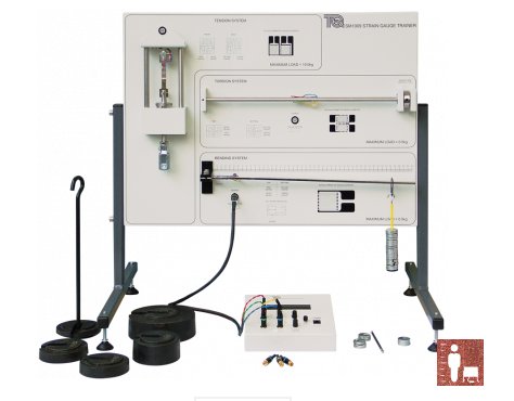 TecQuipment's compact Strain Gauge Trainer illustrates to students how strain gauges work as well as measuring the strain of different material structures.  #materialtestingandproperties #bendingsystem #torsionsystem #tensionsystem #engineeringeducation  tecquipment.com/strain-gauge-t…