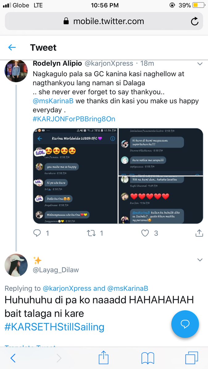 SethLoveKarina's tweet photo. #KARSETHStillSailing guys nkita ko lng to tingnn nyo team kj sya pero yung hashtag ntin ang gngamit nya iniispam ata tlga tyo https://t.co/QuQEtwKJrM