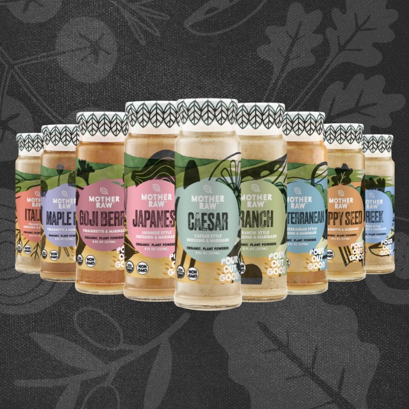 Our organic, plant-based dressings aren’t only inspired by nature; they’re made by nature. To craft our amazing recipes, we only use the best including organic, non-GMO, plant-based ingredients that are wholesome, healthy and do justice to all your meals. motherraw.com