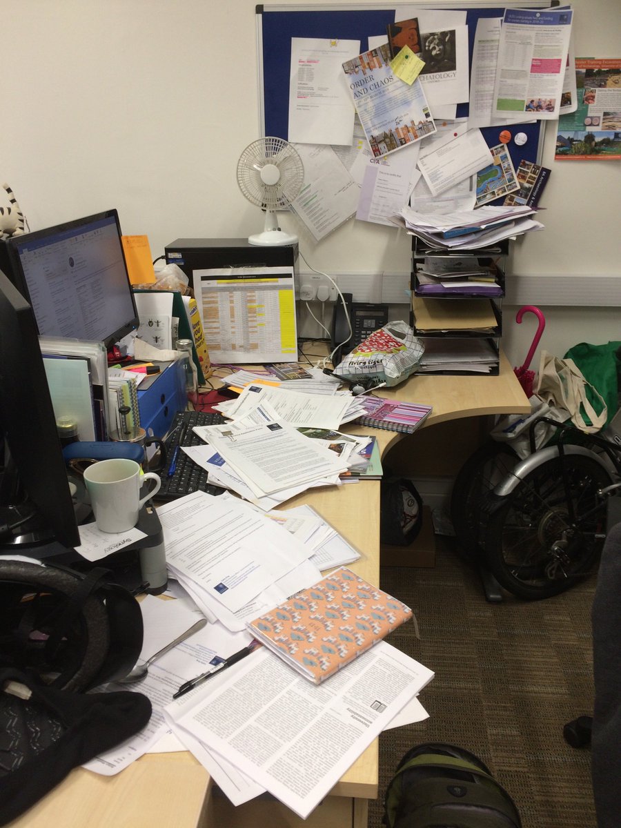 OxfordGargoyle's tweet photo. #ArchaeologyMyDesk - As a desk bound #archaeologist I like to work with complex, multi-phase layers of data. @little_frear @R_Siddall @V_Sainsbury @tommyhigham @Emma_J_Loftus @RachaelKiddey @SarahMMallet care to share? https://t.co/yRbBFSTet6