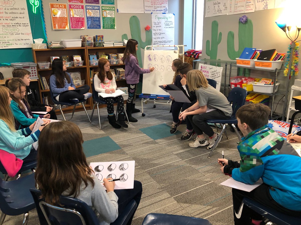 4thGradeFamous's tweet image. Multiplying fractions by whole numbers today during our #mathdiscussion #fourthgradefamous #odslife