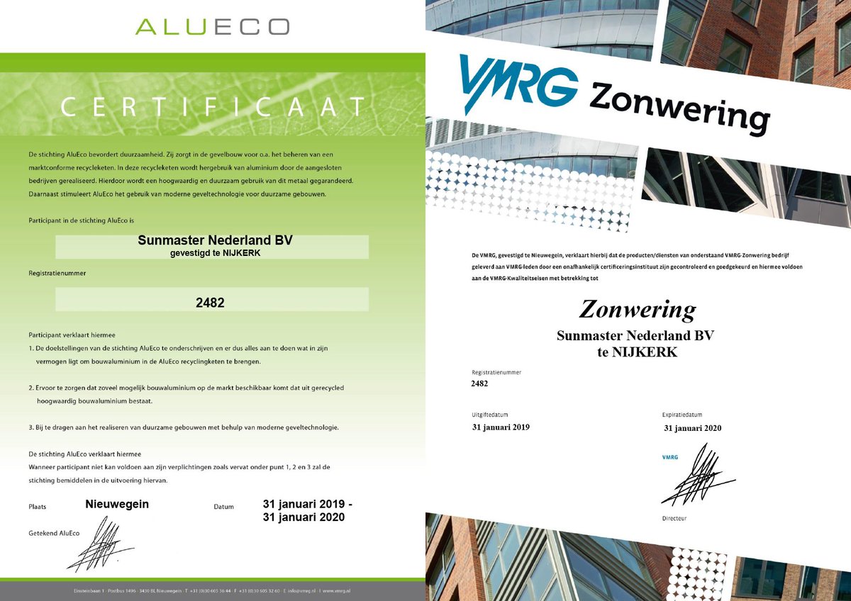 SunmasterNL's tweet image. @SunmasterNL is ook voor 2019 weer uw waardige partij! #VRMG #recycling