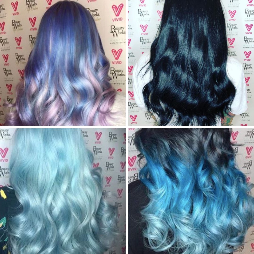 The only #JanuaryBlues we want to be seeing... 💙👀💙 

#BlueHairDontCare #BlueHair #HairExtensions #VividHair