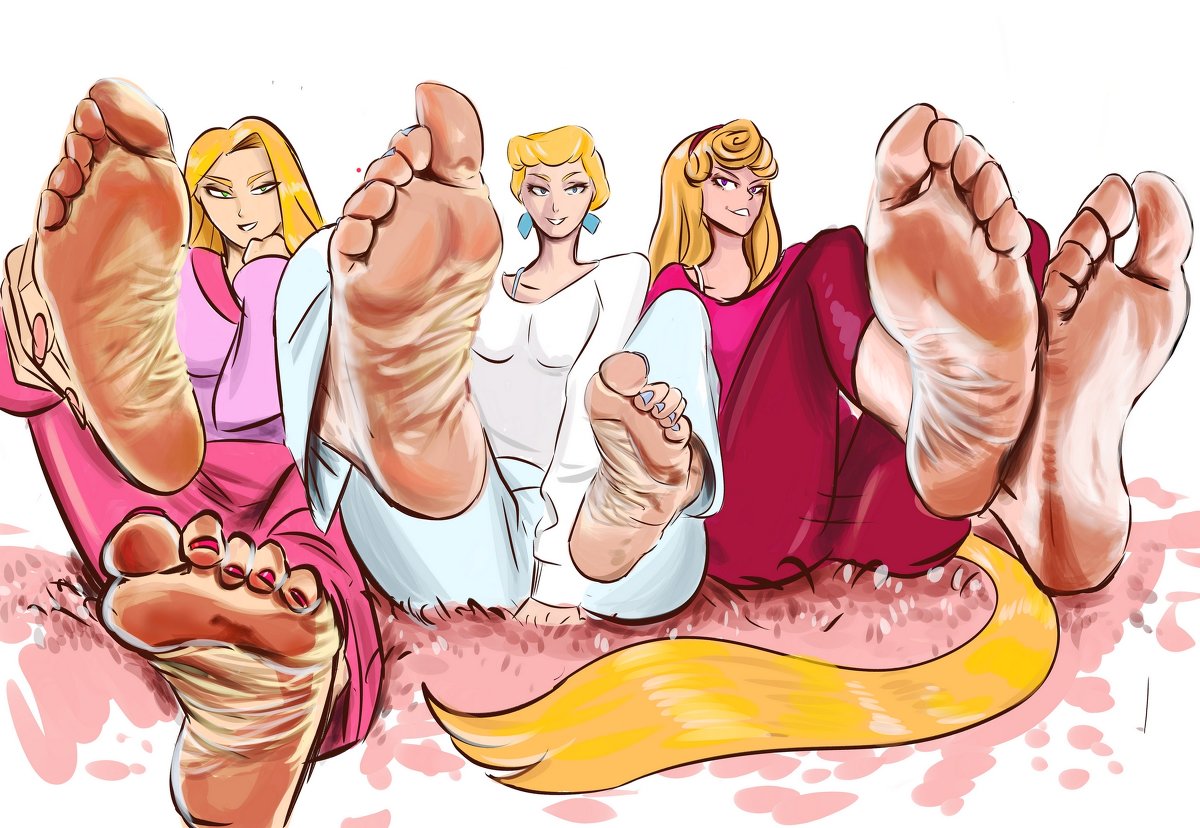 “Disney princesses #足指 #足舐め #mistress #disney #princess #femdom #feet #漫画 #soles...