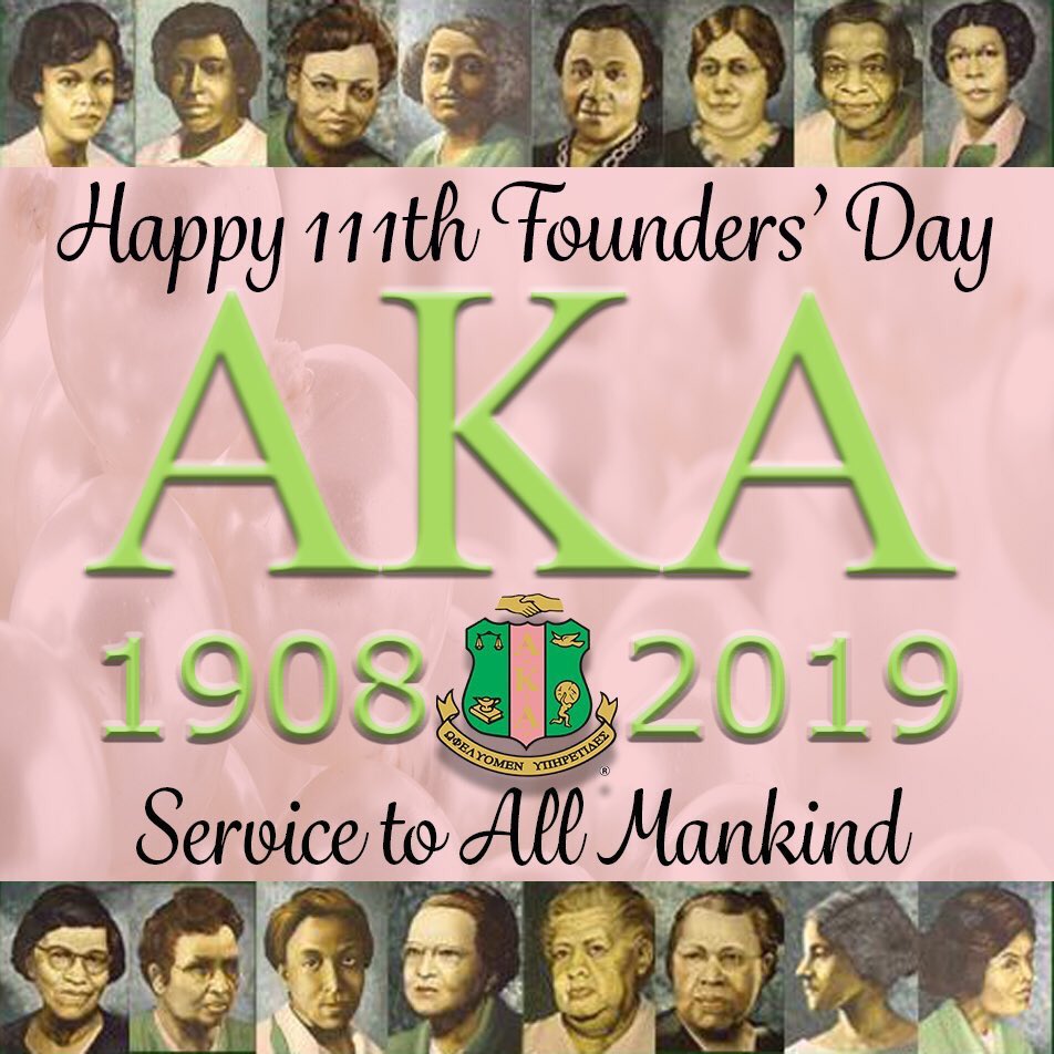 Happy Founders’ Day to all of the lovely ladies of Alpha Kappa Alpha Sorority, Incorporated. We are so glad to be celebrating 111 years of sisterhood today! 💗💚