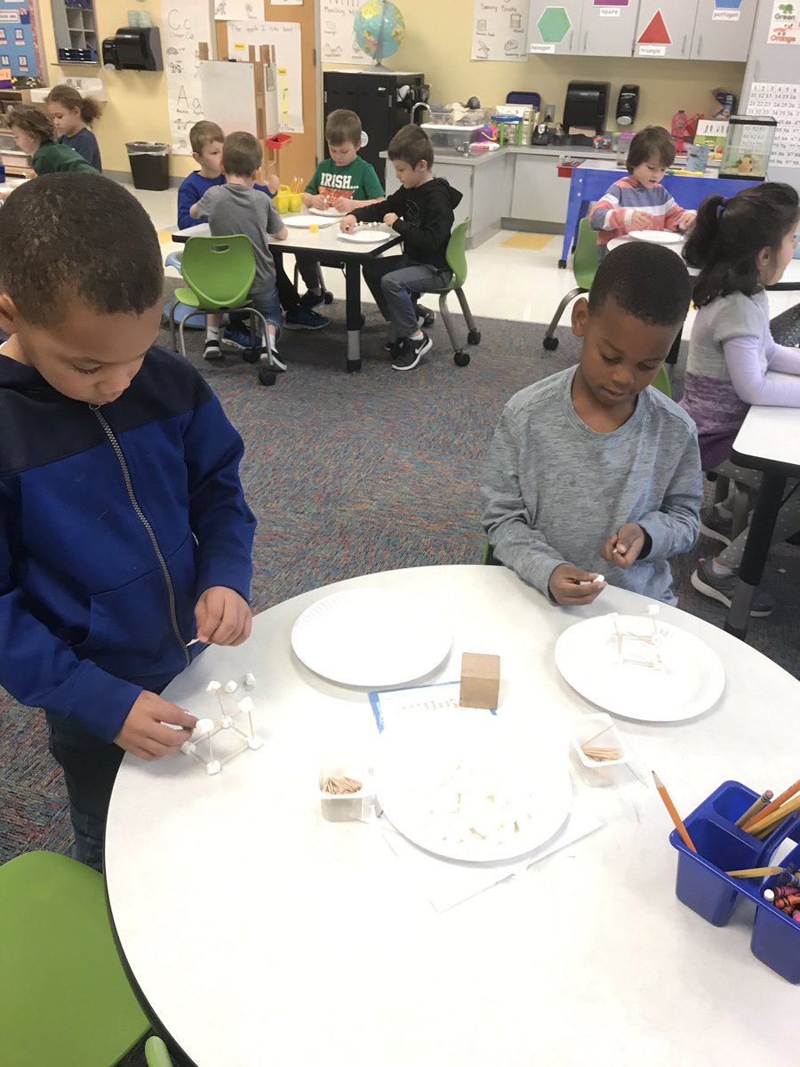 Delicious Math. Our class made cubes out of marshmallows and toothpicks.