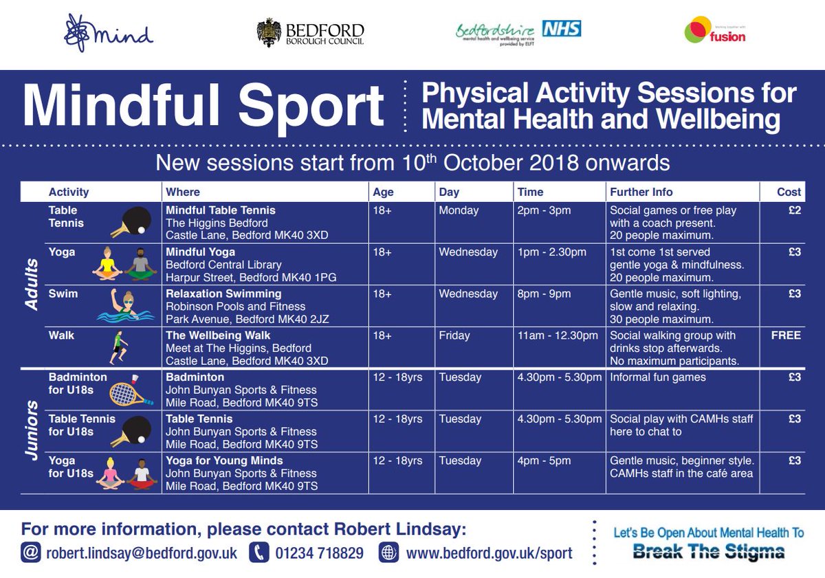 Bedford Borough on Twitter "The Mindful Sport programme aims to
