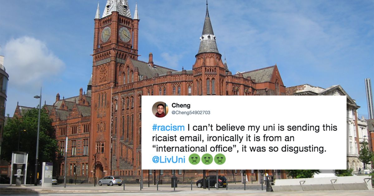 Liverpool Uni accused of racism for only translating ‘cheating’ into Chinese in email to all international students thetab.com/uk/liverpool/2…