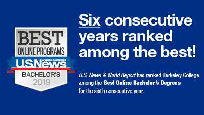 BerkeleyCollege's tweet image. We are proud to announce that for the sixth consecutive year, @USNewsEducation has ranked Berkeley College among Best Colleges in the nation for Online Bachelor Degree Programs! bit.ly/2VXQkrQ #BestOnlinePrograms