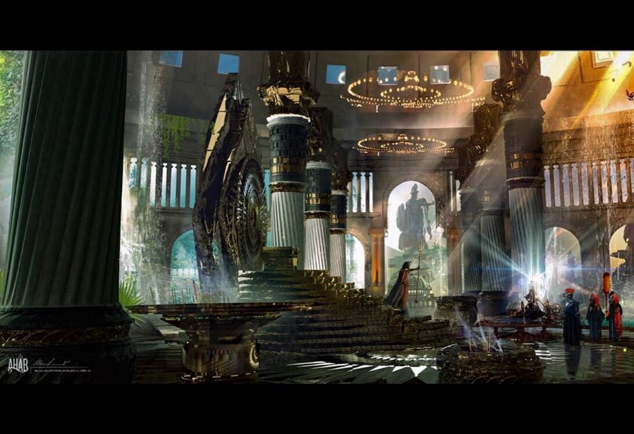 Mikhail Villarreal Atlantis Old Palace Interior And The Energy Machine Awesome Work By Christian Scheurer For The Aquaman Movie Aquamanmovie Creepypuppet T Co Eigs0wpj2s