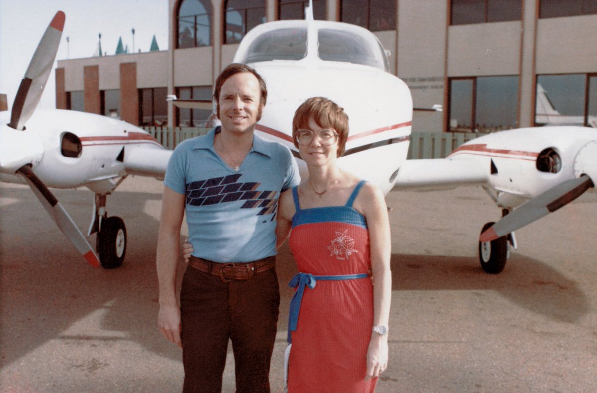 FunFlying's tweet image. Your Thowback Tuesday is brought to you by John &amp;amp; Martha, just a few years ago.

#funflying #kingschools #TBT #avgeek #wayback #generalaviation
