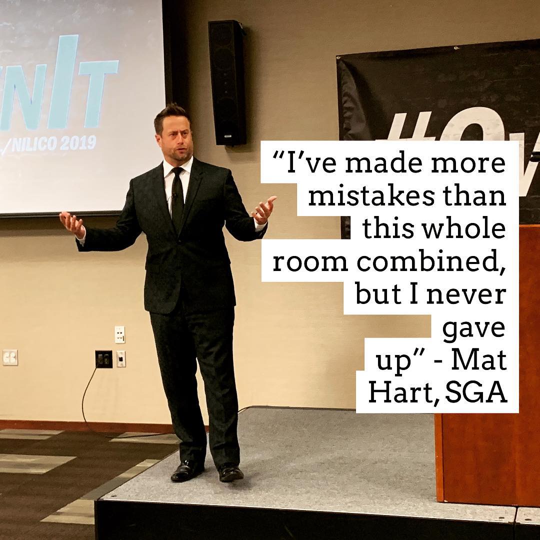 AILNILAgency's tweet photo. A little Hart to ❤️ with SGA, Mat Hart. Kicking off #AILLA101 Day 2! 💥👊🏼 https://t.co/vvHaOXArMp