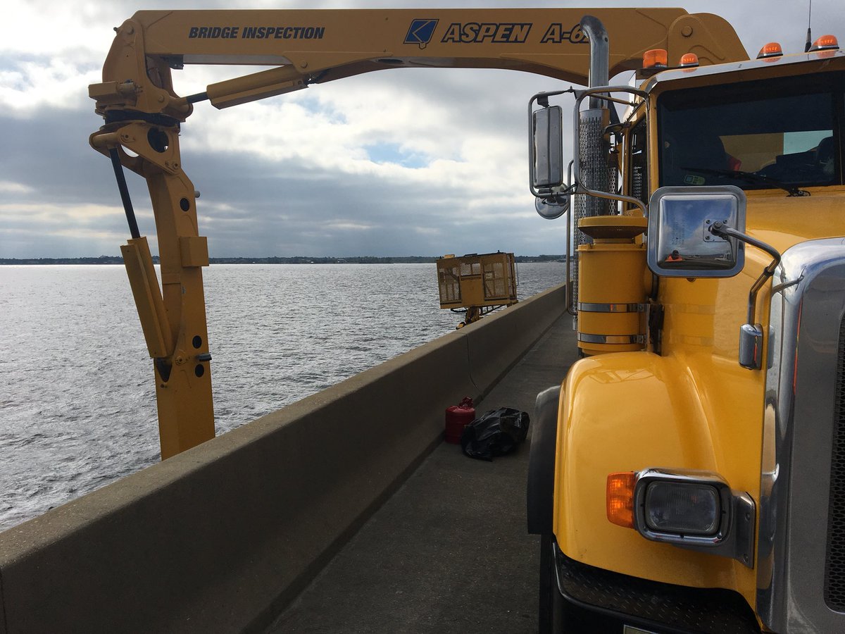 MyFDOT_NWFL's tweet photo. Scenes today from the Mid-Bay Bridge emergency repair project. https://t.co/5z6hLMPoKJ