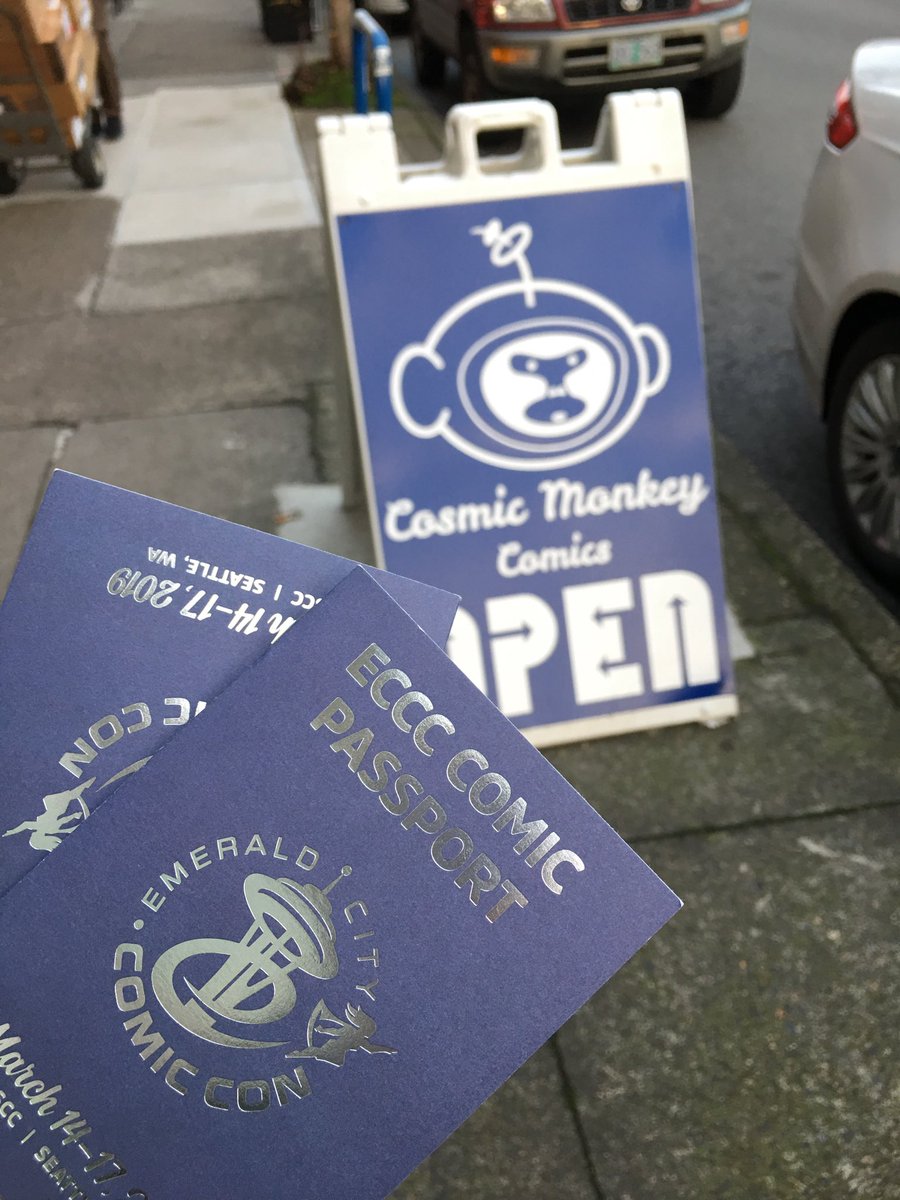 d20Dames's tweet photo. More #ECCCPASSPORT19 stamps collected by @BrittniLeigh at @cosmicmonkey + Excalibur!

You’ve got until the end of January to get your stamps! #d20dames #comics https://t.co/0k9N5fCdm6